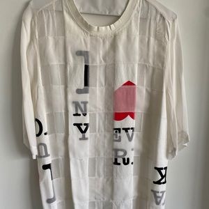 3.1 Phillip Lim Oversized Semi-sheer T-shirt